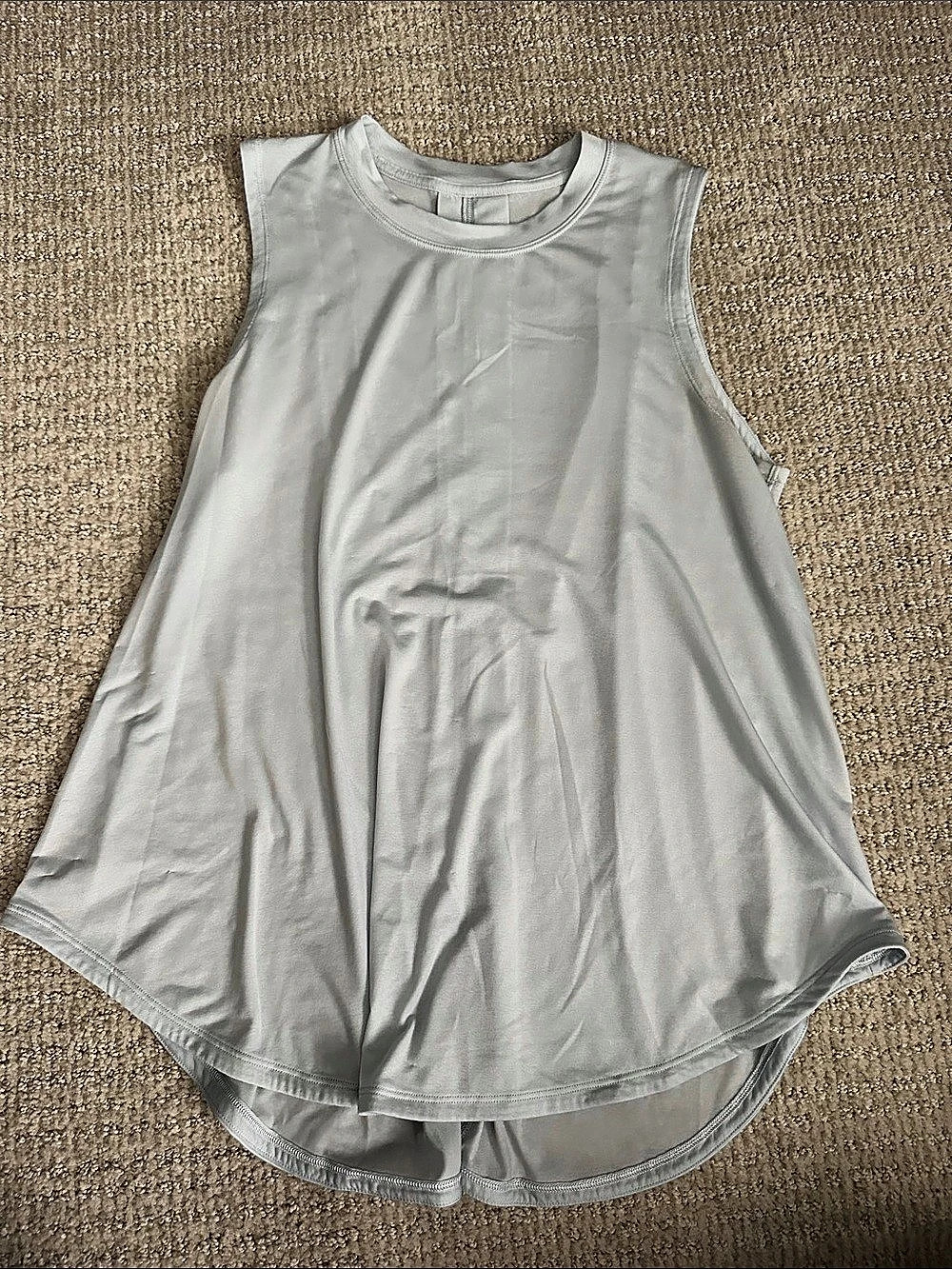 lululemon Split Tie Back Tank Blue Athletic Tank Top